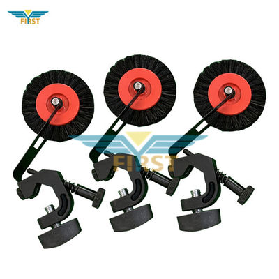 Heidelberg Black Wheel Support Brush com pêlo de porco e material de ferro para peças da máquina de impressão OEM disponível