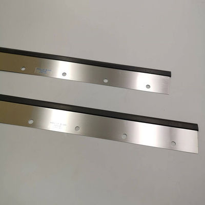 Lâmina de lavagem de cor prateada para máquina de impressão Roland com 11 furos e dimensões de 1100x65x0,5 mm