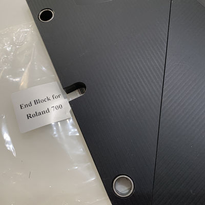 Gray Color End Plate For escuro Roland 700 peças imprimindo deslocado de maquinaria dos blocos de extremidade do canal da tinta