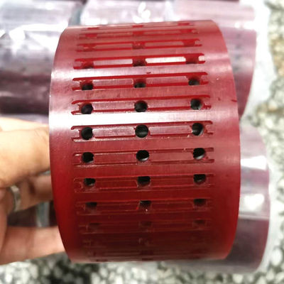 Roda de borracha resistente ao desgaste da roda de sucção da cor champanhe para máquina de impressão offset com tamanho personalizável