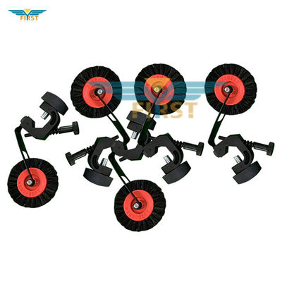 Heidelberg Black Wheel Support Brush com pêlo de porco e material de ferro para peças da máquina de impressão OEM disponível
