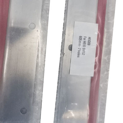 UV G2.010.502 Heidelberg Impressor SM52 PM52 Wash Up Blade 605x46x0.5mm 7 buracos