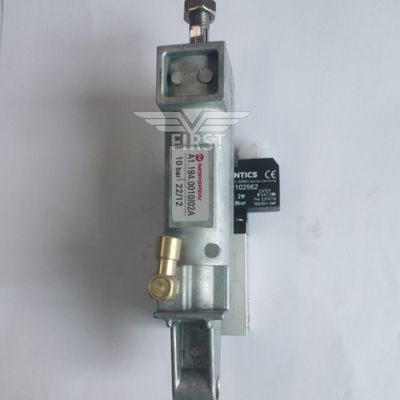 Cylinder A1 de cor prateada.184.0010 Válvula de impressão de máquinas de pistão