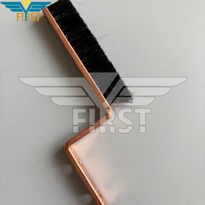 Escova de cobre de substituição universal para máquinas de costura de sela Martini com suporte de limpeza e manutenção preventiva