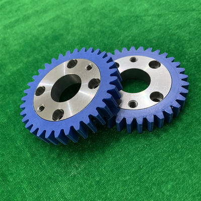 Engrenagem material de ferro de cor azul com 33 dentes para peças sobressalentes de impressora de máquina Sakura