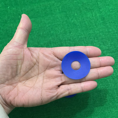 Formas azuis dos tamanhos de padrão da cor do otário de borracha liso de 38 x de 15 x de 0.8mm