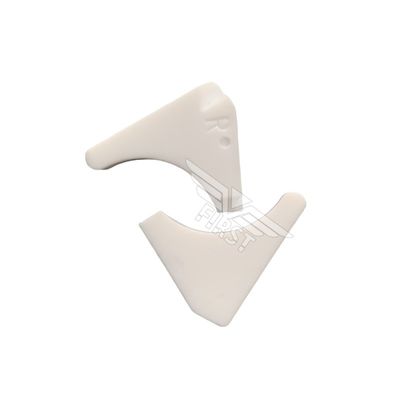 Placa de bloco de acabamento de plástico de cor branca para máquinas de impressão Heidelberg GTO52