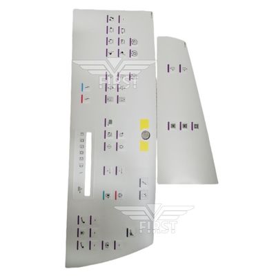 Etiqueta de símbolo de letra de painel de membrana de cor branca para a máquina de impressão Heidelberg SM102 Adesivo em 63*21.2 ou 37*15.5CM Tamanho